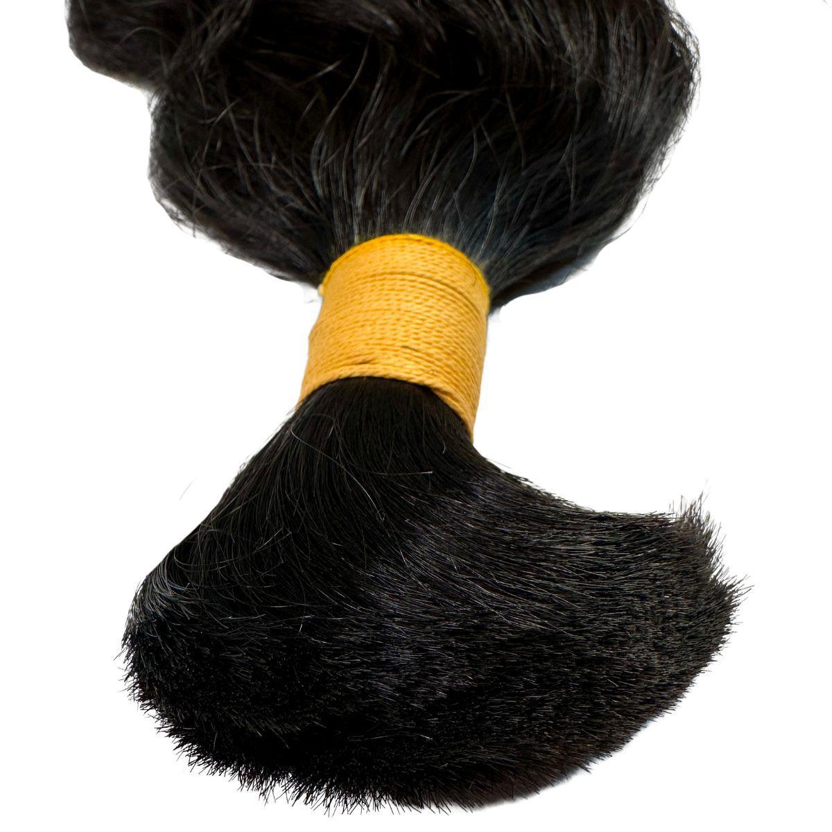 Raw Indian Curly Bulk Human Hair Extensions